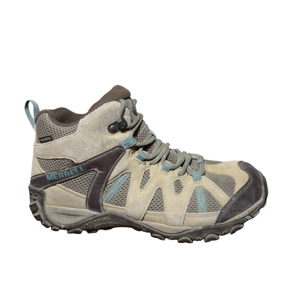 Merrell Moab size 8 Women's Athletic Shoes - Tan and Blue
